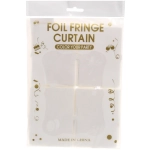 Занавес фольгированный «Прямоугольник» ш1м, в2м (глянец), белый