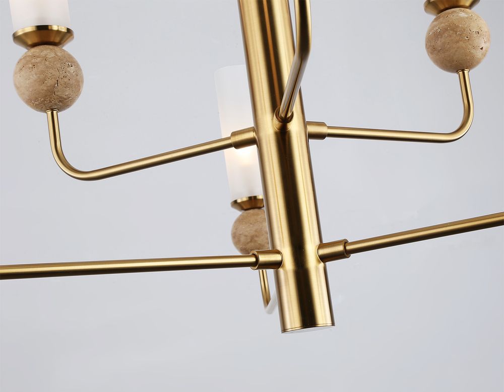 Ambrella Люстра на штанге с мрамором Ceramo Modern LH53251