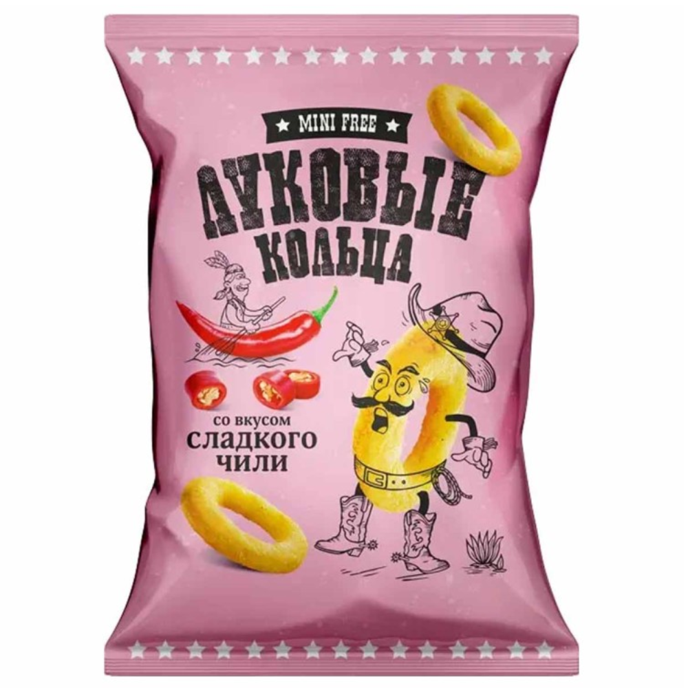 Луковые кольца Minifree сладкий чили 45 гр