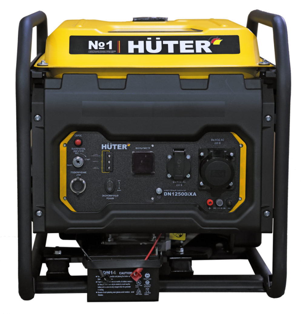Инверторный генератор Huter DN12500iXA электростартер