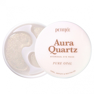 Petitfee Aura Quartz Hydrogel Eye Mask 40ea /60 - Охлаждающие патчи от морщин и отеков 40шт