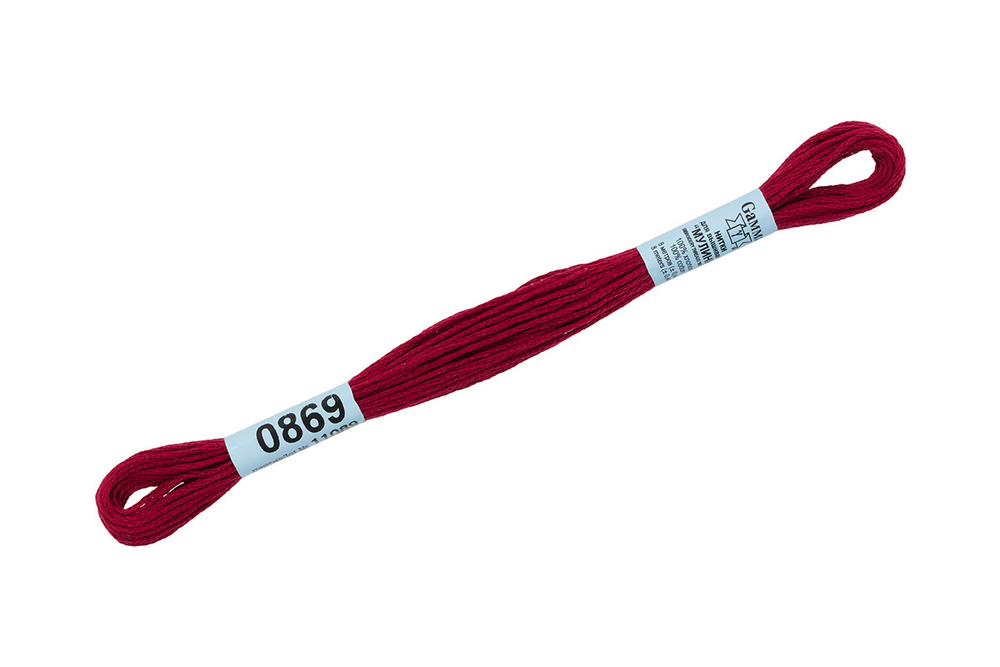 Мулине "Gamma", 100% хлопок, 8 м, №0869