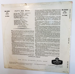Pat Boone Pats Big Hits (UK 1958)