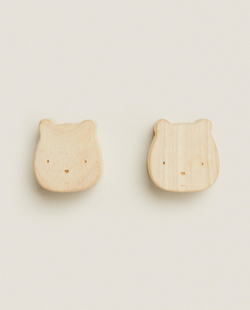 Мебельная ручка Zara Home, 2х4х4 см, дерево, 2 шт., 3698/555