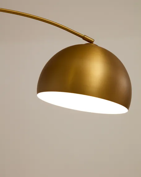 Торшер Madali 160 см, латунь, белый мрамор