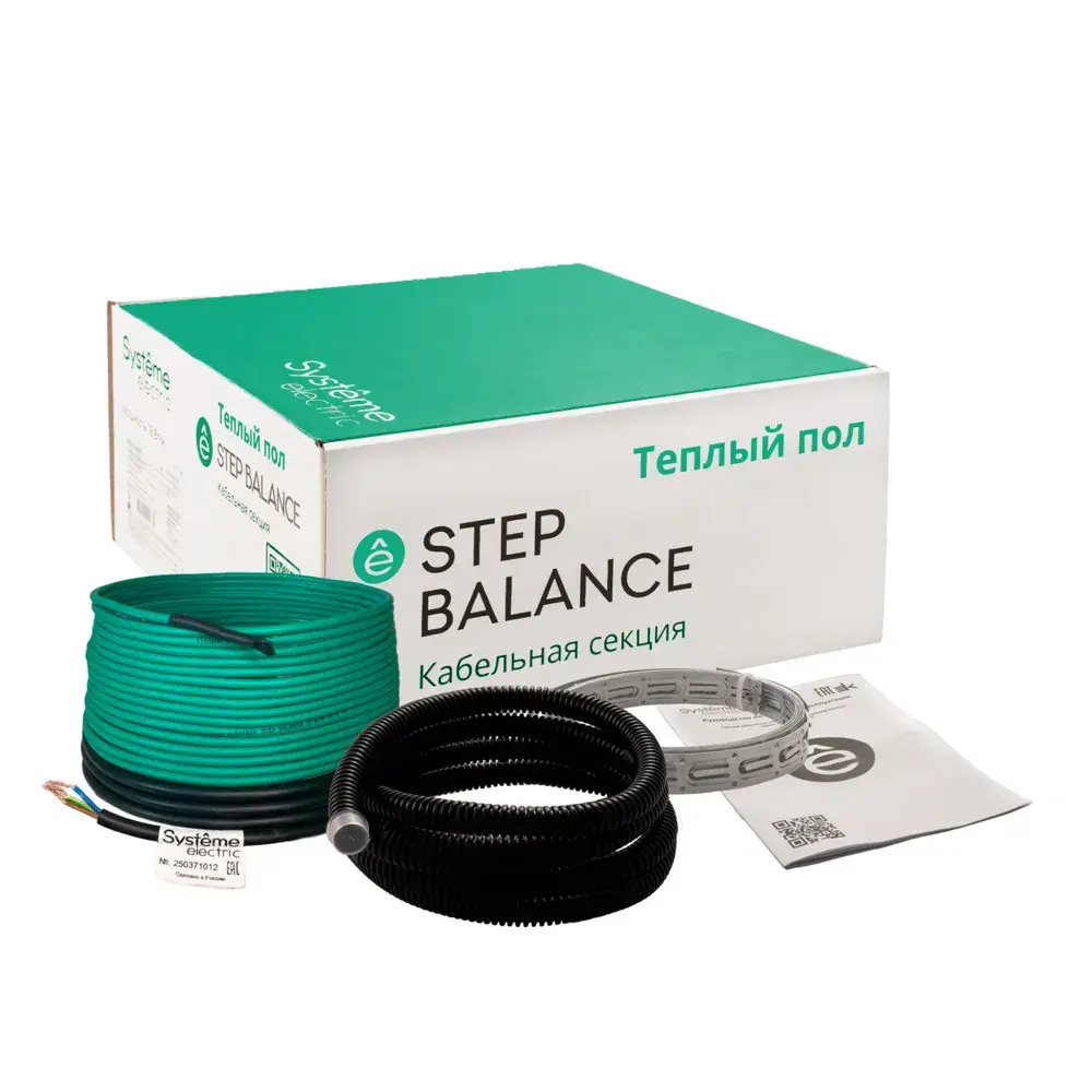 STEP BALANCE Секция кабельная (теплый пол) SBC018046, 18 Вт/м, 828 Вт, 46 м