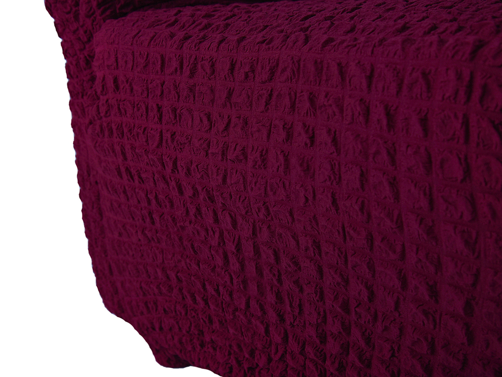 Чехол на кресло без оборки Модерн, цвет Бордовый