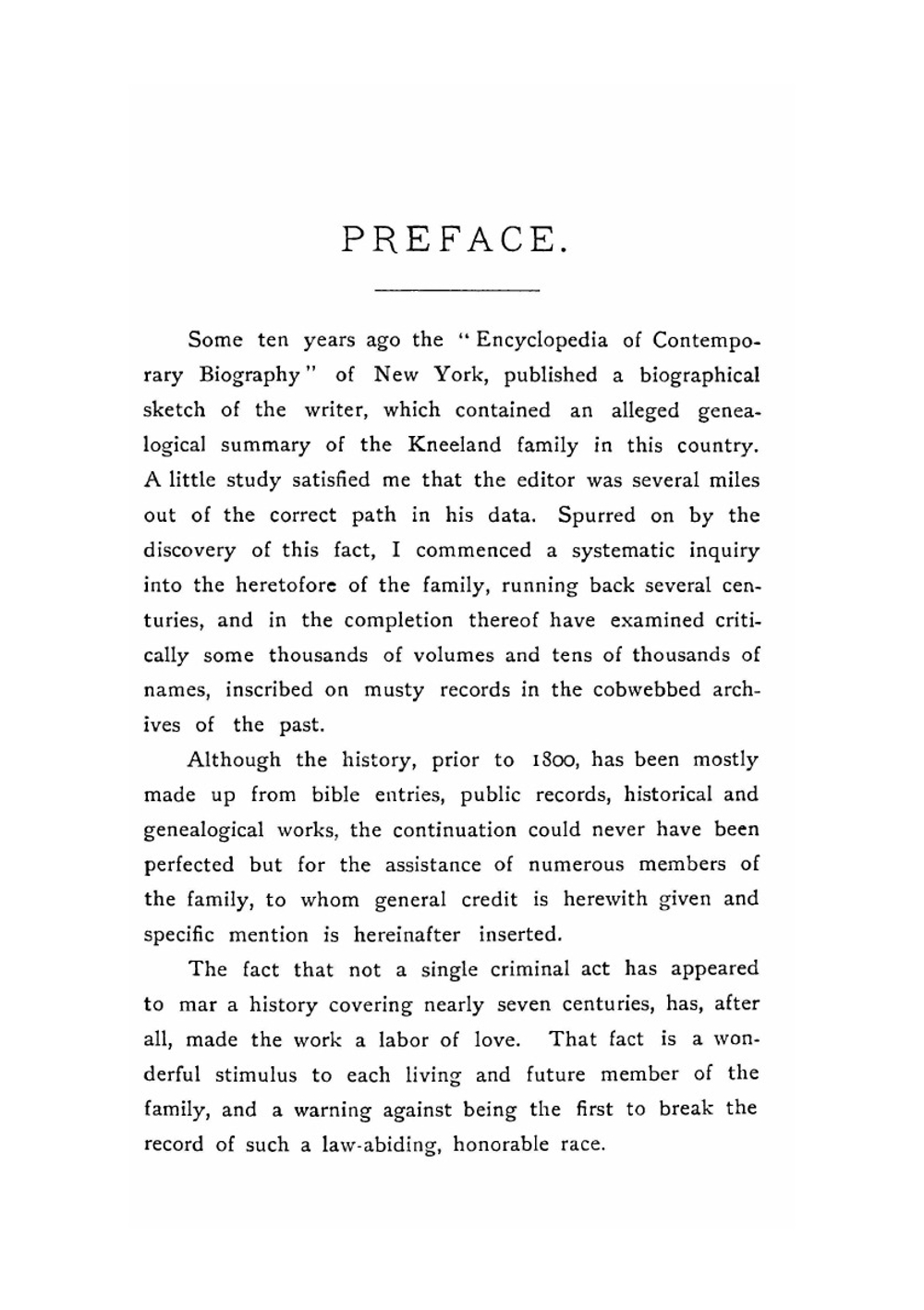 Seven Centuries In The Kneeland Family | S.F. Kneeland