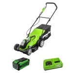 Аккумуляторная газонокосилка Greenworks G40LM35K8 40В (1 x 8 Ач, Быстрое ЗУ) нож 35 см, 2501907U8F