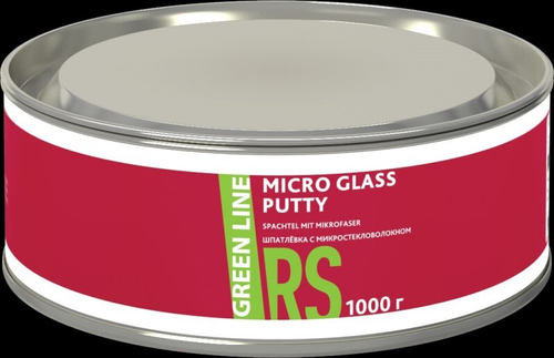 Шпатлевка Micro Glass 1 кг с микростекловолокном (GREEN LINE)