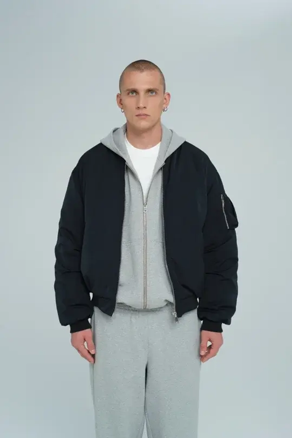 Бомбер оверсайз | blue