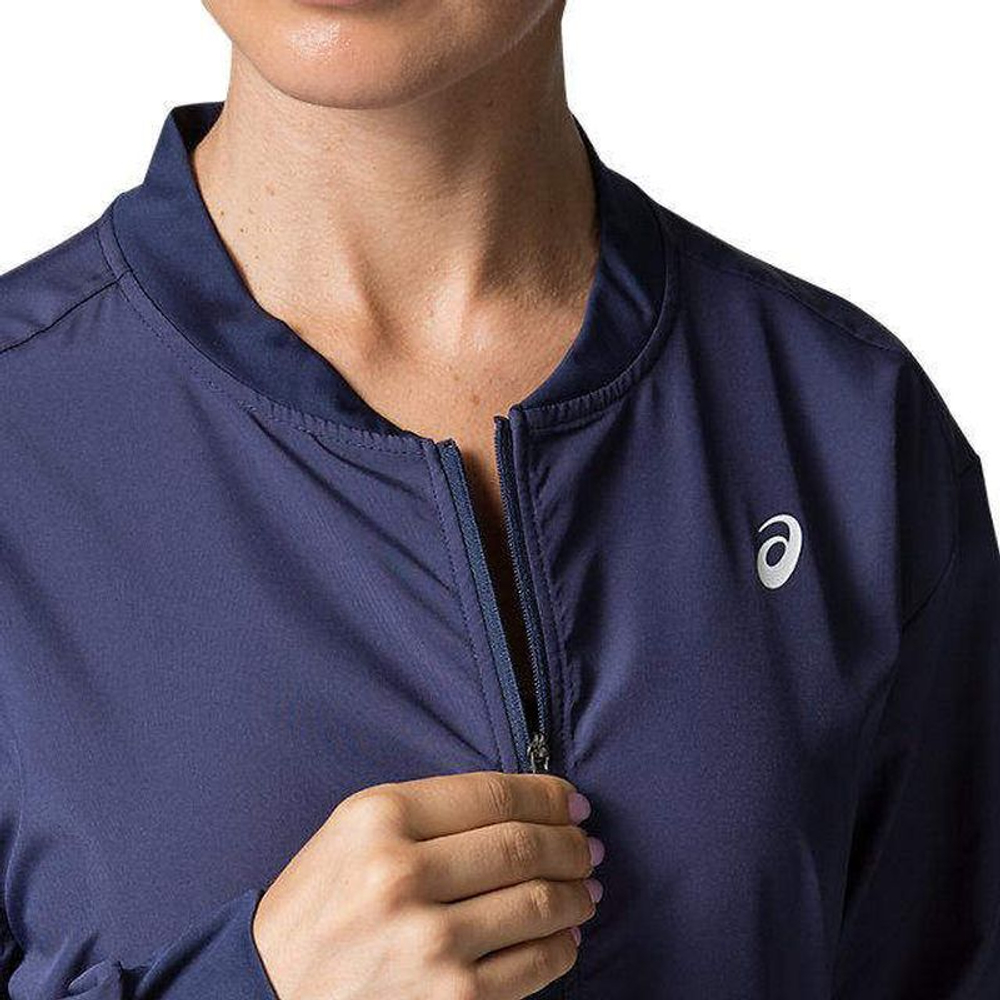 Женская теннисная куртка Asics Club W Woven Jacket - peacoat