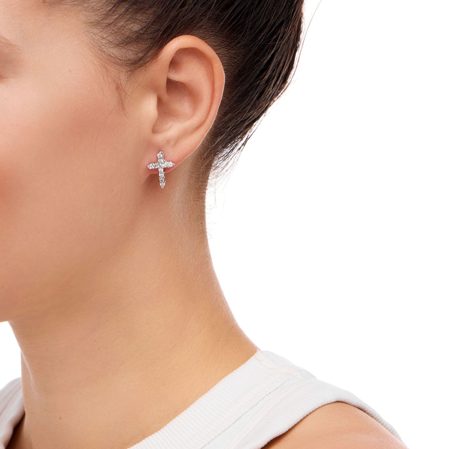 Серьги Glitz Cross Earrings