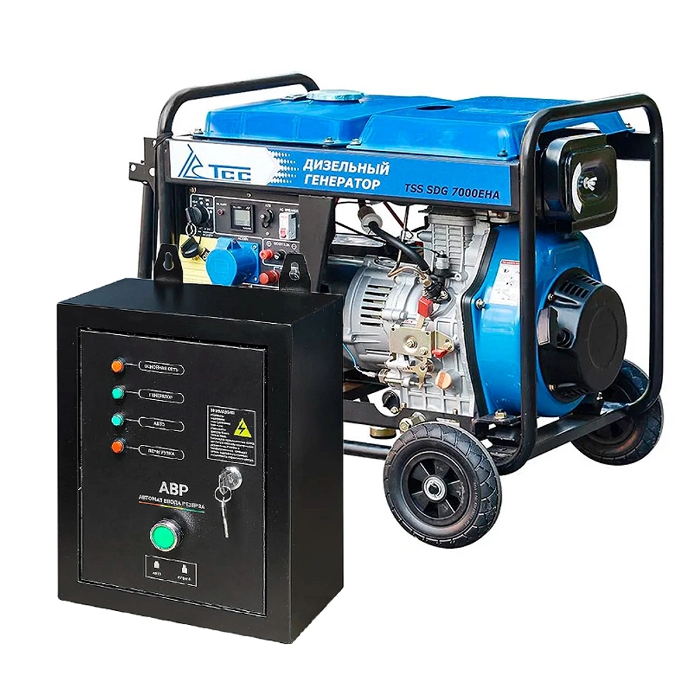 ТСС SDG 7000EHA дизель генератор с блоком АВР ТСС С 9000D/230/400 100033/100028
