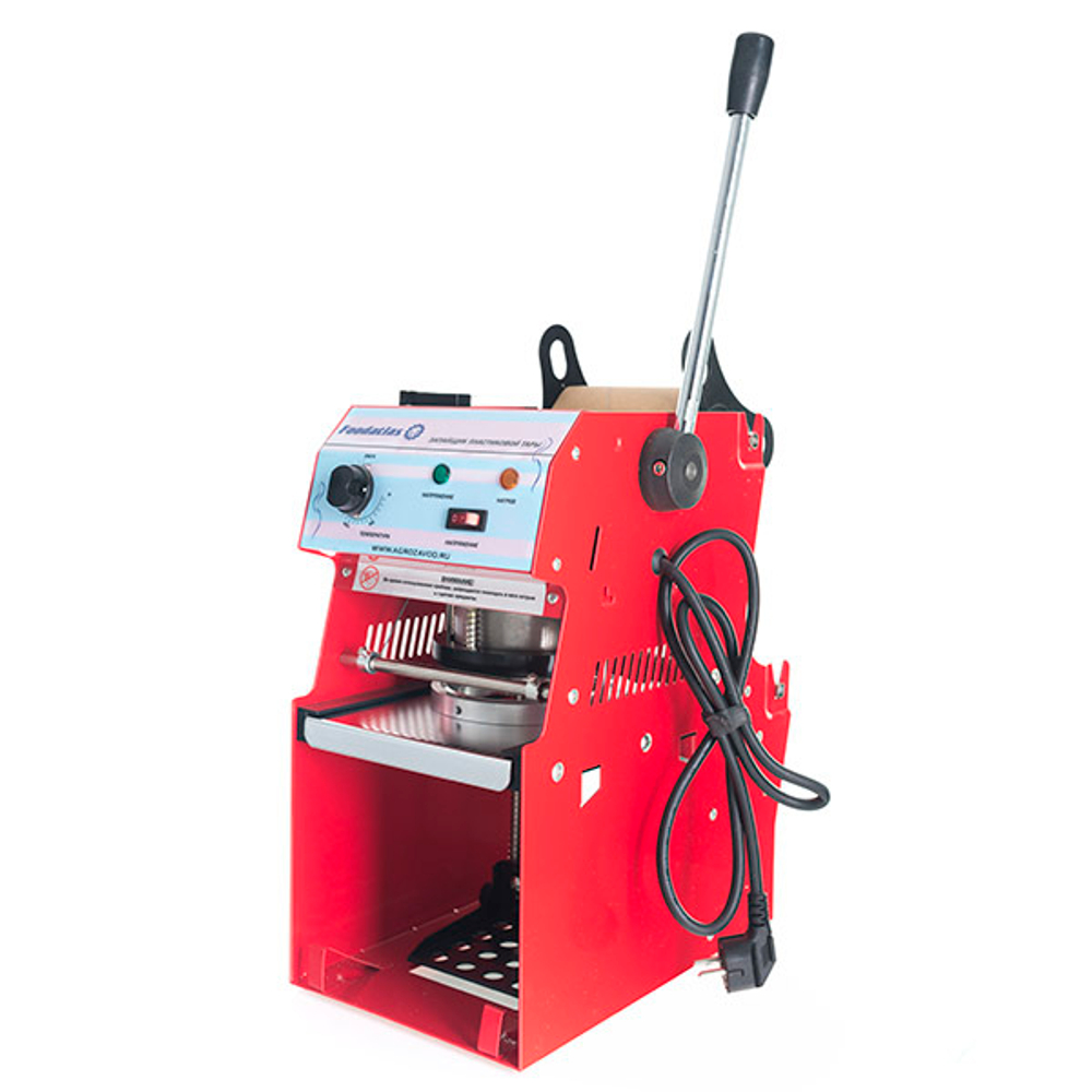 Запайщик пластиковой тары полуавтомат WY-863 (стакан d70,76,90,95) трейсилер