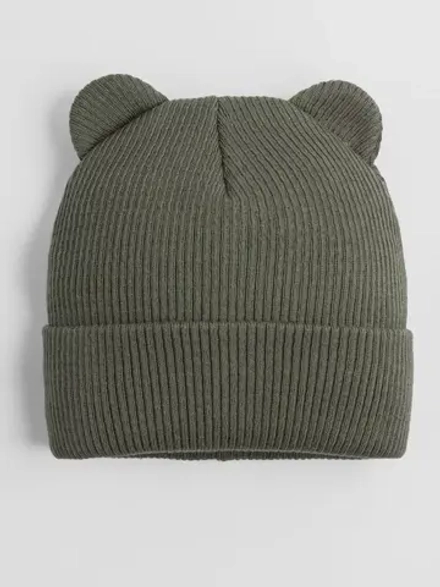 Шапка для мальчика с ушками осенняя