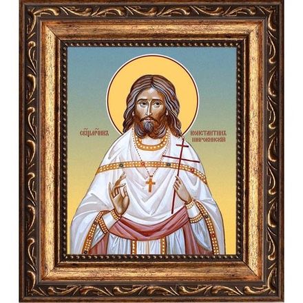 Константин Широкинский священномученик пресвитер. Икона на холсте.