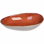 Тарелка керамическая «Corsica orange» 26*16*6см