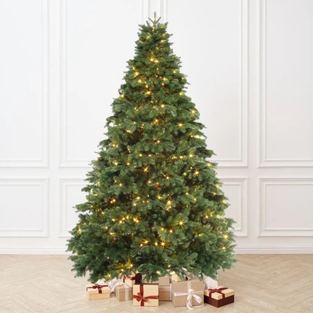 Елка с гирляндой встроенной «Королева леса» (Литая хвоя) 185 см / 1,85 м