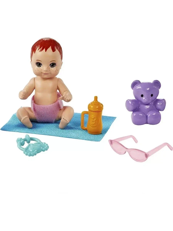 Набор 2 куклы Барби профессии Кем быть Няня Cкиппер GXT34