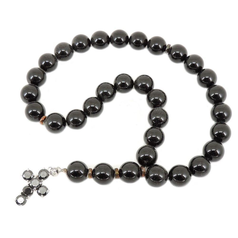 Четки "Крест 12" шпинель черная