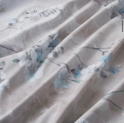 Постельное белье ЕВРО (двуспалка) Египедский Хлопок Бежевый сакура