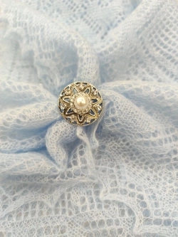 Кольцо для платка "Цветок в круге"