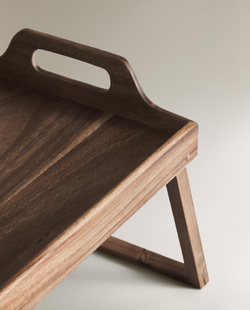 Zara Home Поднос из дерева, цвет бежевый, 52 см