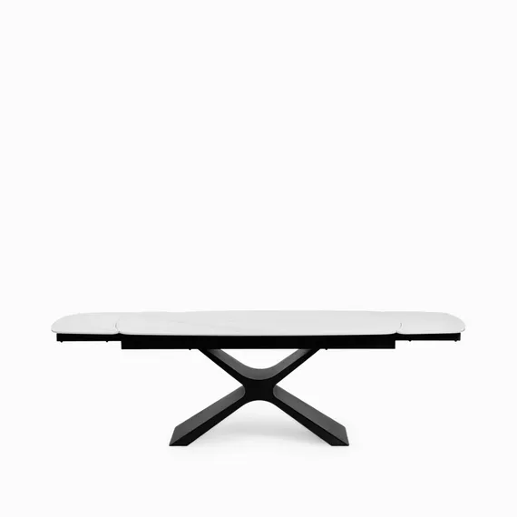 Раскладной стол Flormere 180-260x90 см, белая керамика