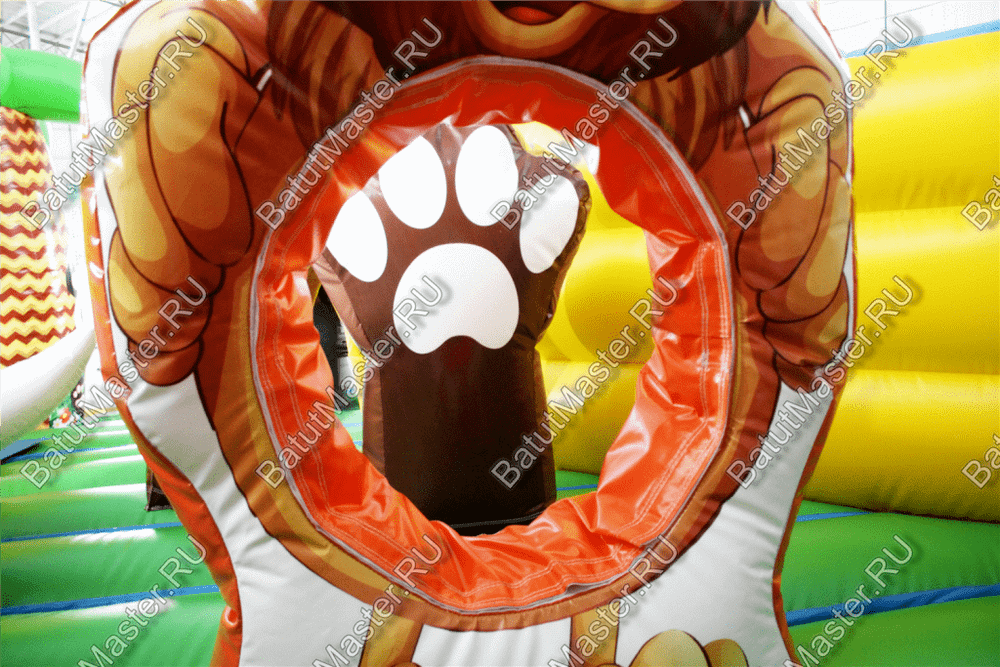 Надувной батут "В гостях у зебры"