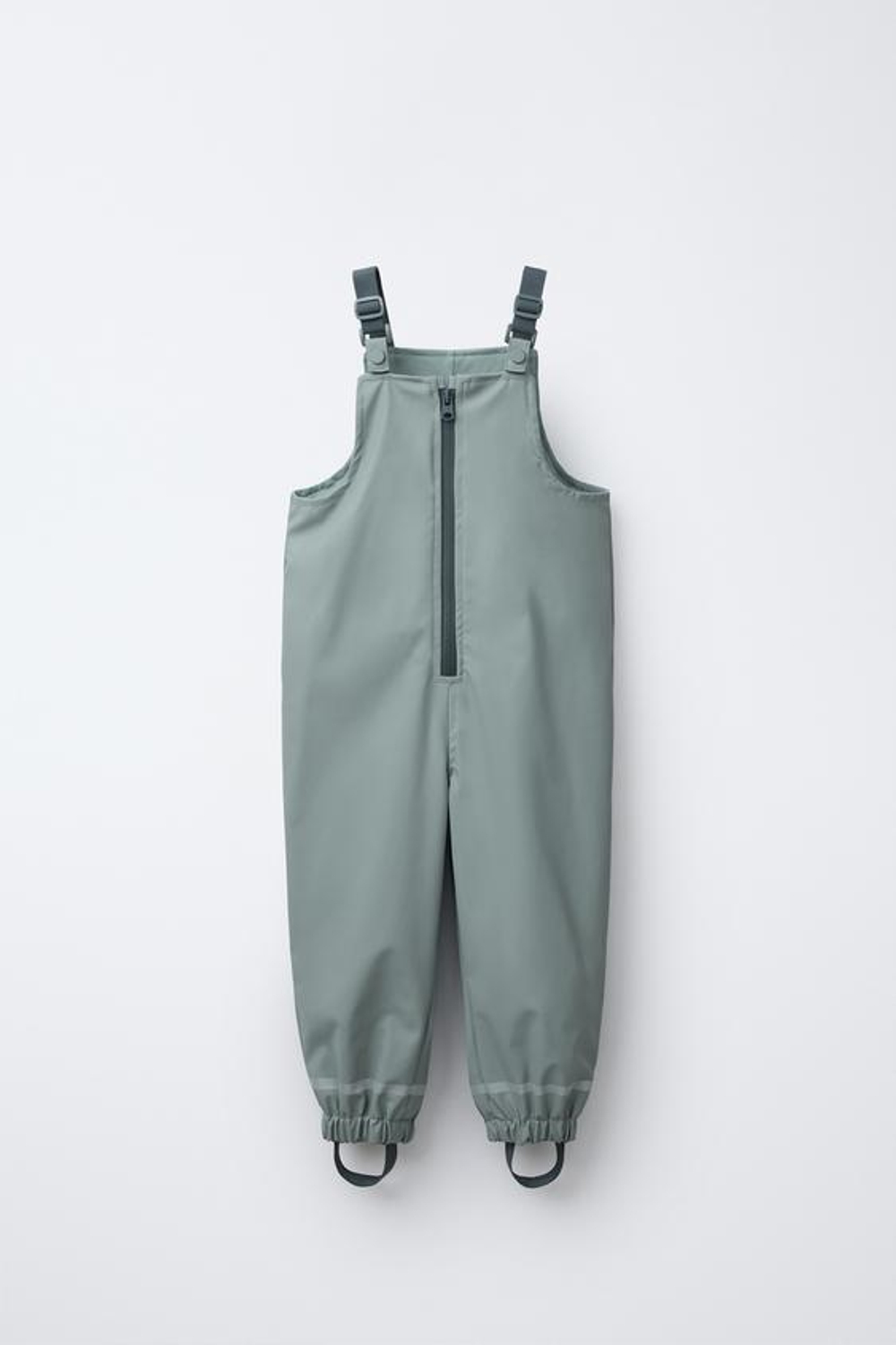 ZARA ПРОРЕЗИНЕННЫЙ КОМБИНЕЗОН WATER-REPELLENT, СИНЕВАТЫЙ