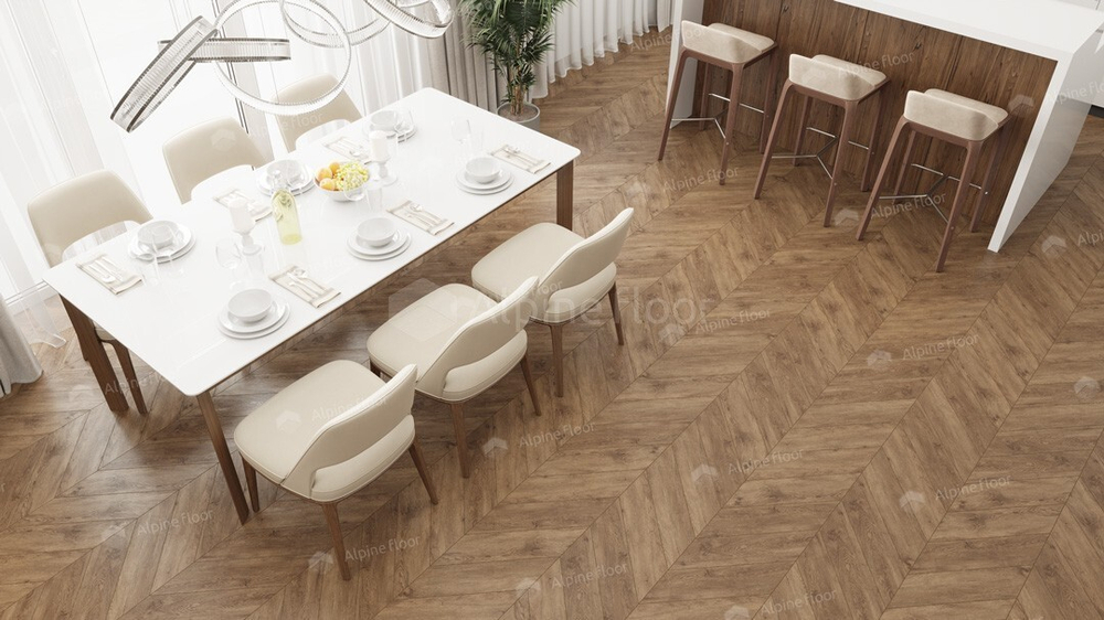 LVT плитка Сhevron Alpine ECO 20-10 Гевуина
