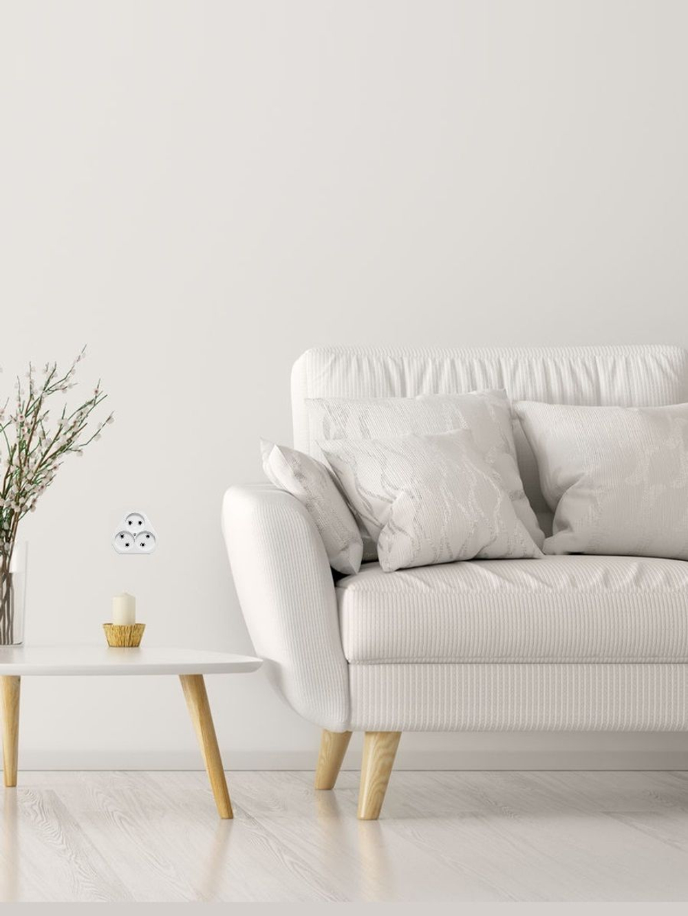 Розетка трехмест. скр. уст. с з/к, з/ш (ток 16А) РС10/16-503 в инд. упак.