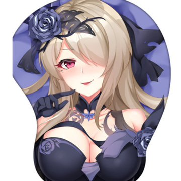 Коврик для мыши "Honkai Impact / Хонкай Импакт - Рита" (объемный)