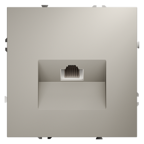 Розетка компьютерная встраиваемая VOLTUM S70 RJ45 кат.6, (кашемир)