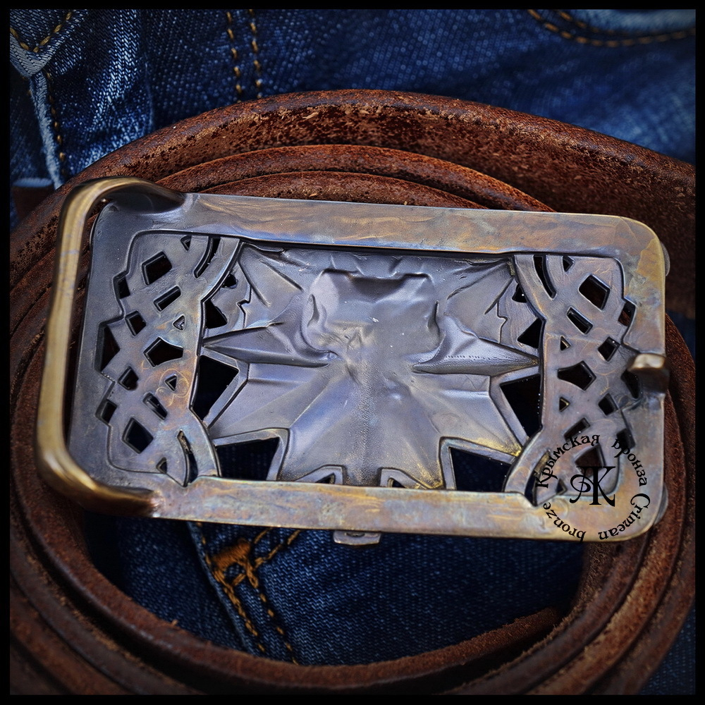 Пряжка для ремня "Ведьмак" , латунь