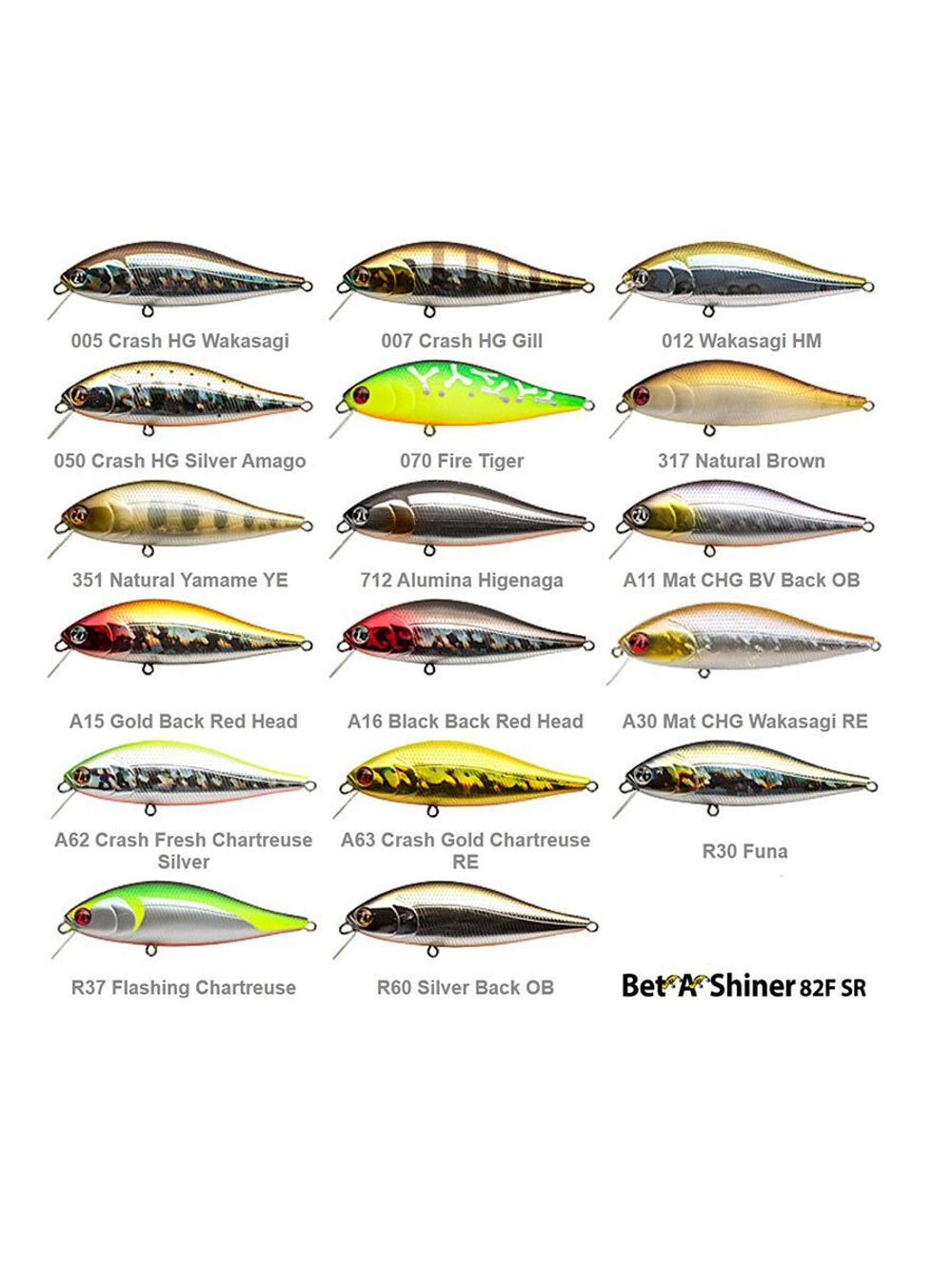 Воблер для рыбалки Pontoon21 Bet-A-Shiner 82F-SR, 82мм, 11.7 гр., 0.1-0.3 м., цвет A16