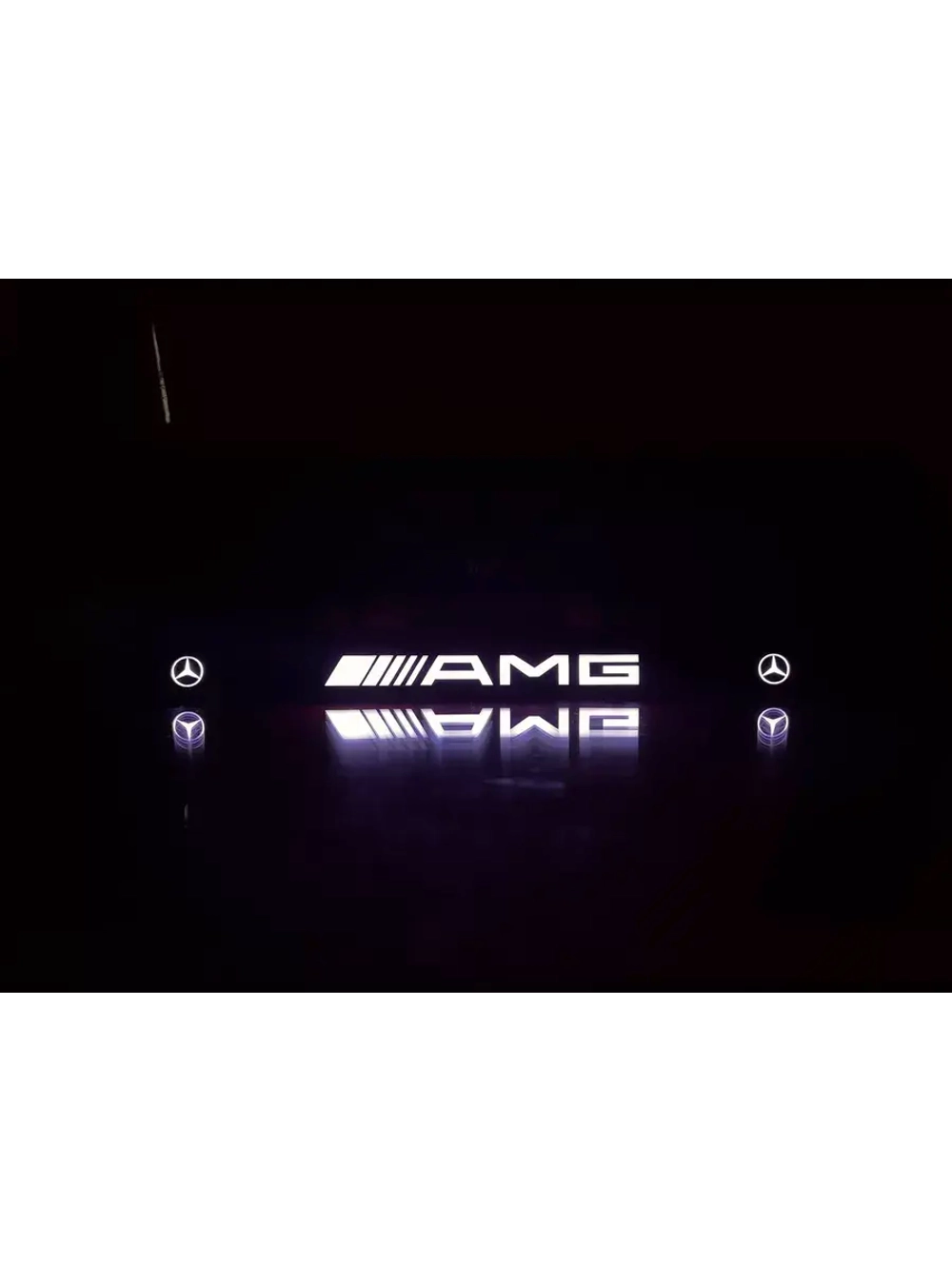 Рамка для номера с подсветкой. AMG