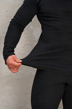 Комплект термобелья мужского двухсторонего ТМ LEGENDA черное/серый камуфляж