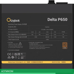 Блок питания Ocypus Delta P650 650W Black (Delta-P650-B1FDBK024X-EU)