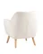 Кресло Richie, белая обивка тедди