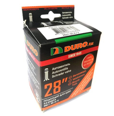 Камера 28x1,25/1,50 бутил, авто-ниппель, A/V DURO (DHB01028)