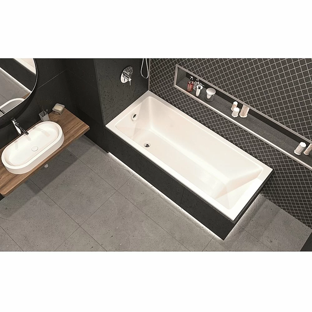 Ванна акриловая WhiteCross WAVE SLIM 140x70 белая
