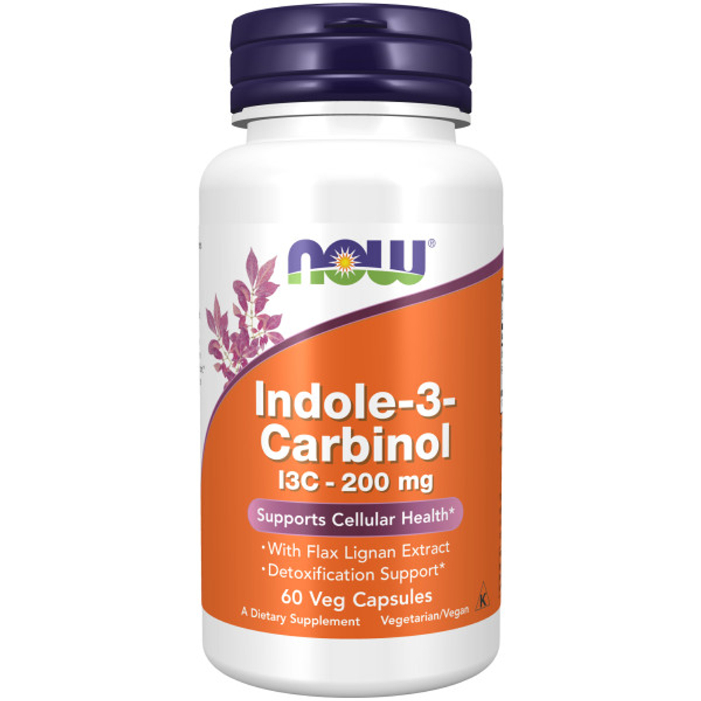 NOW Indole-3-Carbinol 200 мг 60 вегетарианских капсул