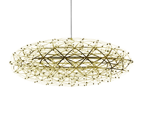 Подвесной дизайнерский светильник Raimond Zafu by Moooi (золотой, D 75 cm)