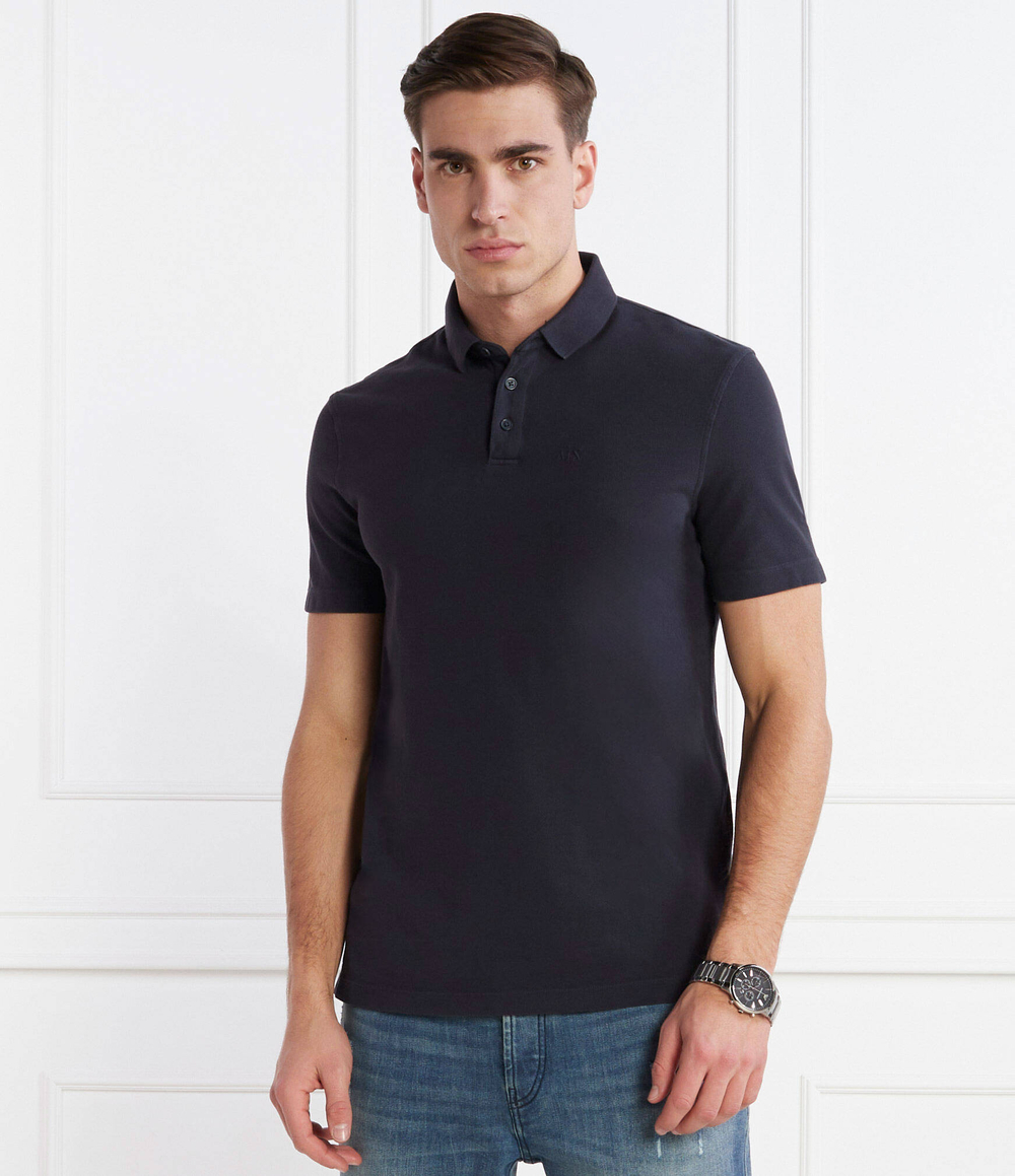 Поло Armani Exchange - темно-синий(3DZFAB ZJXUZ)