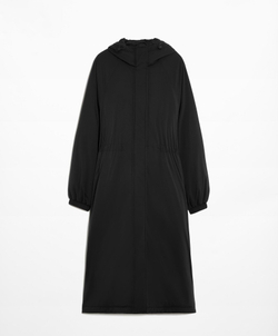 Oysho Водонепроницаемая сверхлегкая длинная стеганая куртка 10k ThindownTM, черный