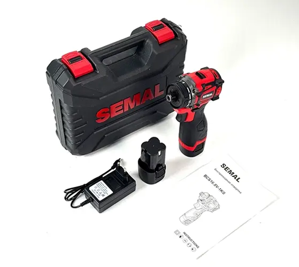 Беспроводная отвертка SEMAL, модель BCS16.8V-1KS