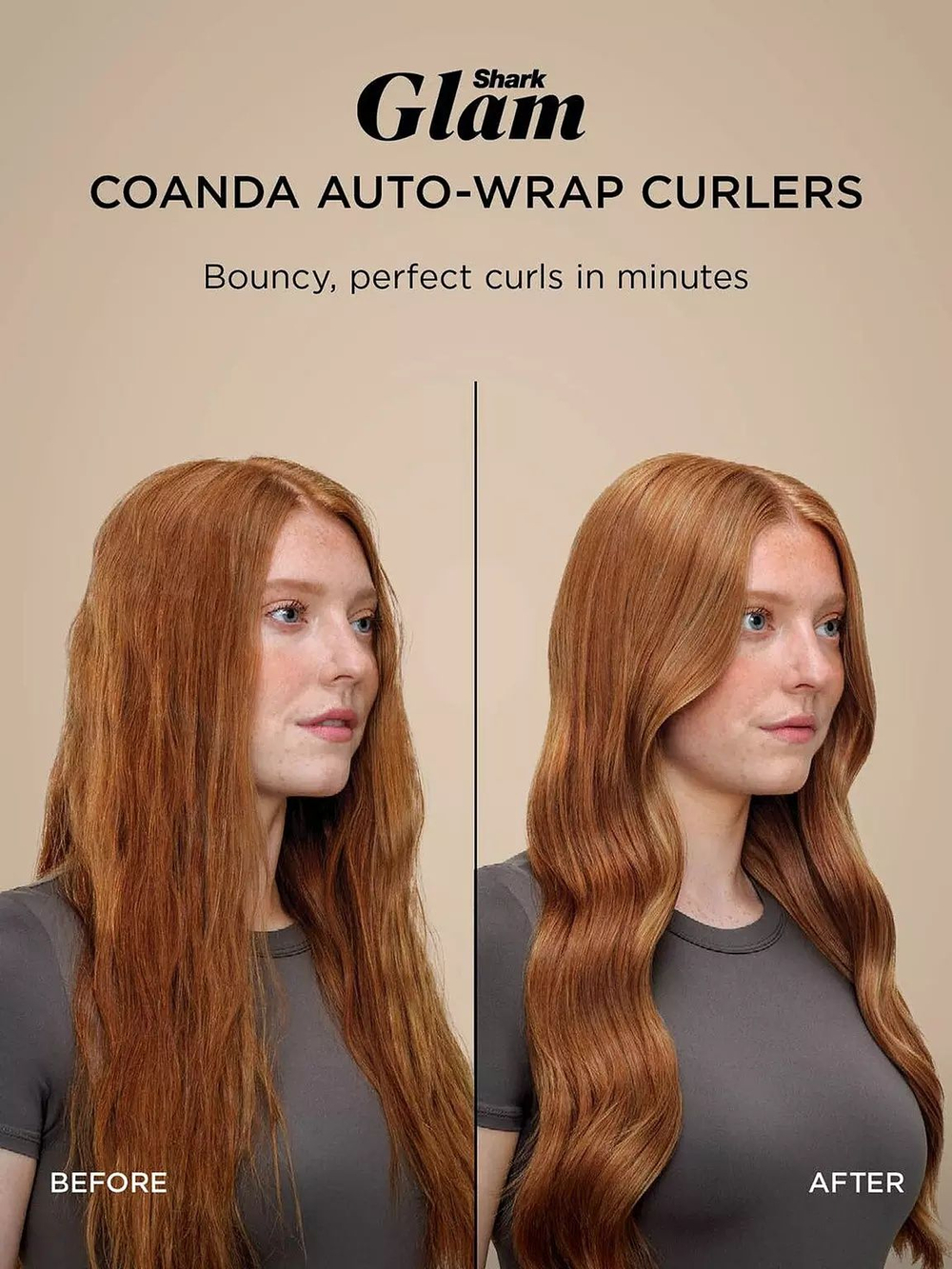 Набор для укладки и сушки волос 5 в 1 Shark Glam Ceramic & Air Styling and Drying System with FrizzFighter - Gold