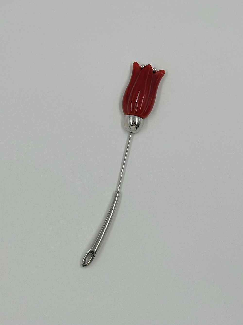 Брошь булавка Тюльпан Givenchy 1978 год